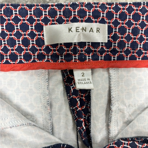 Anthropologie Kenar Black Pattern high waisted Cotton Stretch Shorts size 2 NWOT - Picture 3 of 4